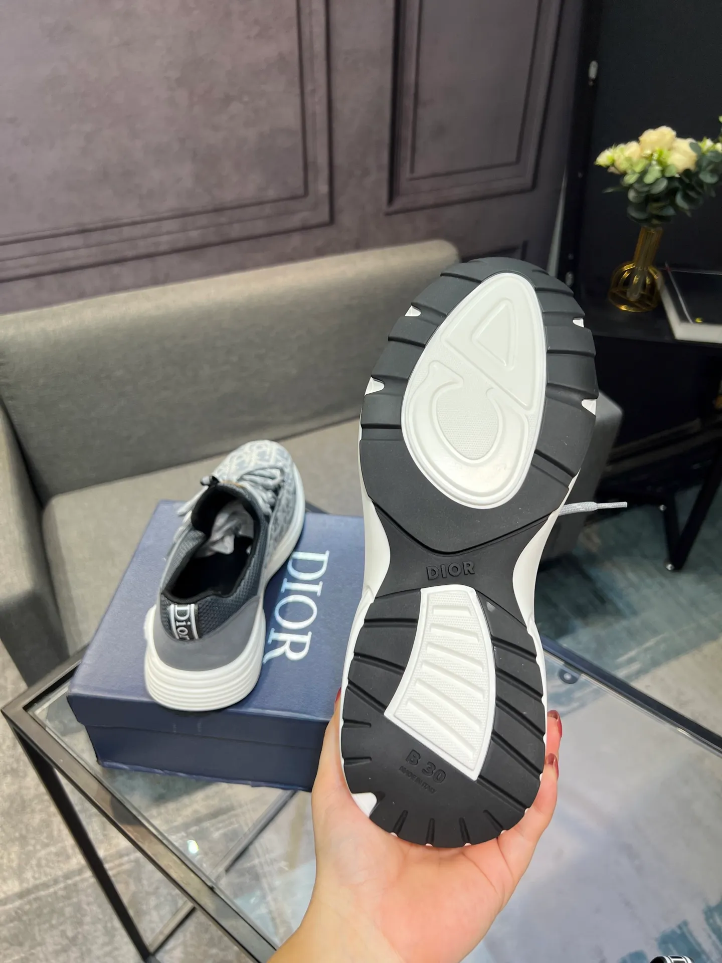 Men's shoes 💰400 [Dior] popular men's shoes, imported mesh splicing material, really inside. Original sole provided by the original factory, 38-45 (45 customized, non-refundable)